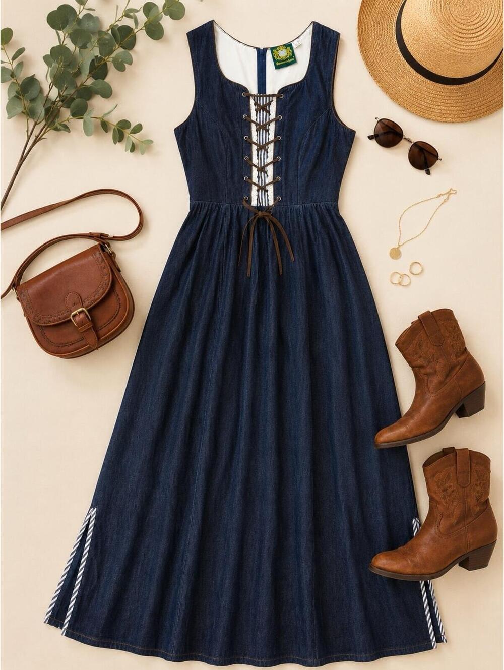 Hammerschmid Oktoberfest Dirndl Trachten Dress Large